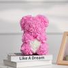 1PC Artificial Flower Eternal Rose Teddy Bear Mother's Day Birthday Valentine's Day Anniversary Gift Home Decoration