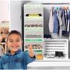 5-Shelf Weekly Clothes Organizer Kids Daily Shelf Hanging Closet Organizer Days Of The Week Hanging Storage Shelves For Kids