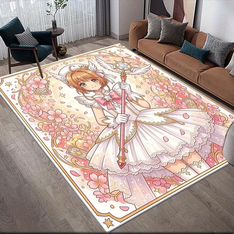 

Cardcaptor Sakura Kinomoto Sakura Collection2 Anti-Slip Floor Mat, Rectangular Carpet for Bedroom, Sofa Zone & Living Space 60x90cm