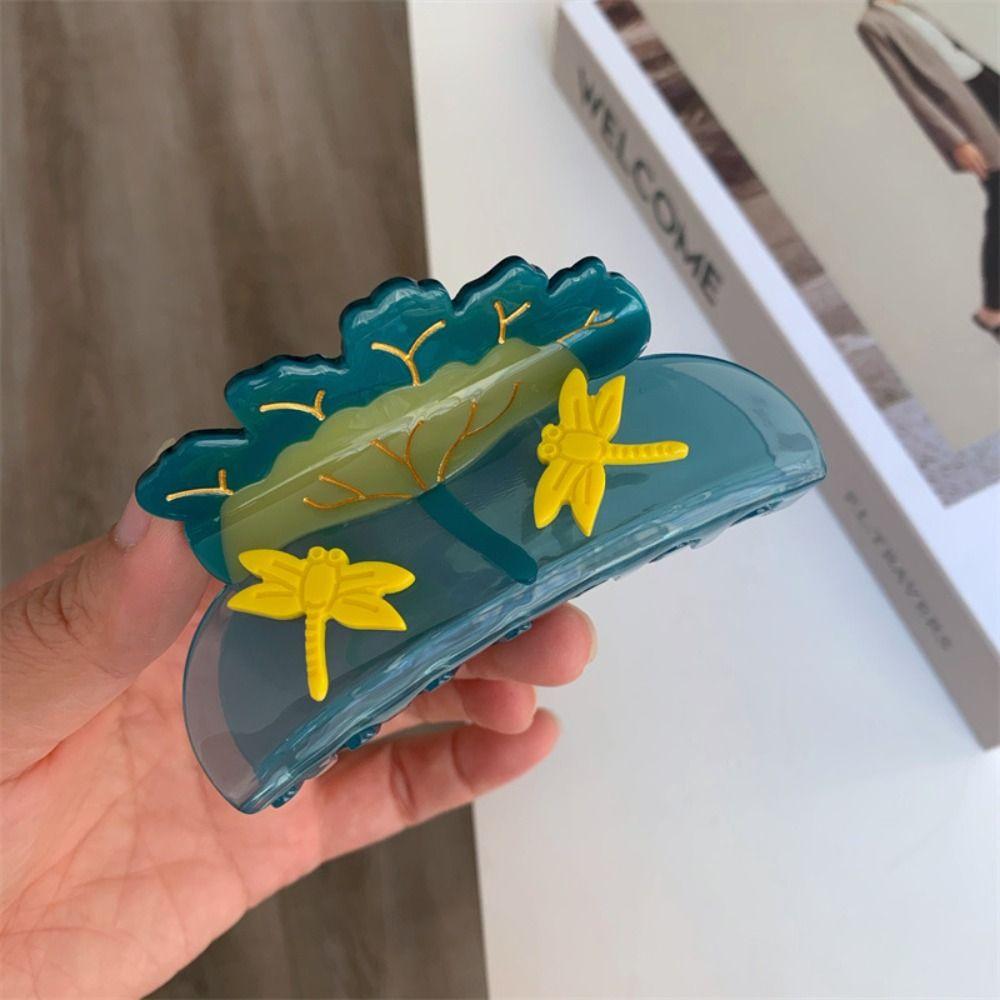 Korean Style Shell Hair Claw Elegant Geometry Shark Clip Personalized Ocean Series Hair Claw  Girls