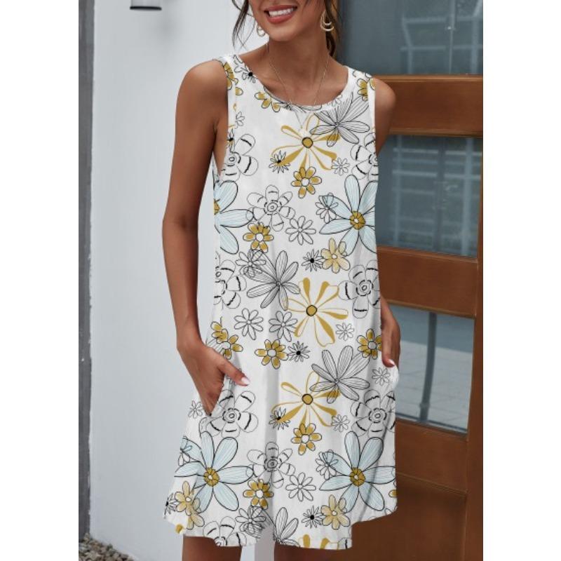 Dress Floral Dress Women'S 2D Digital Printing Factory