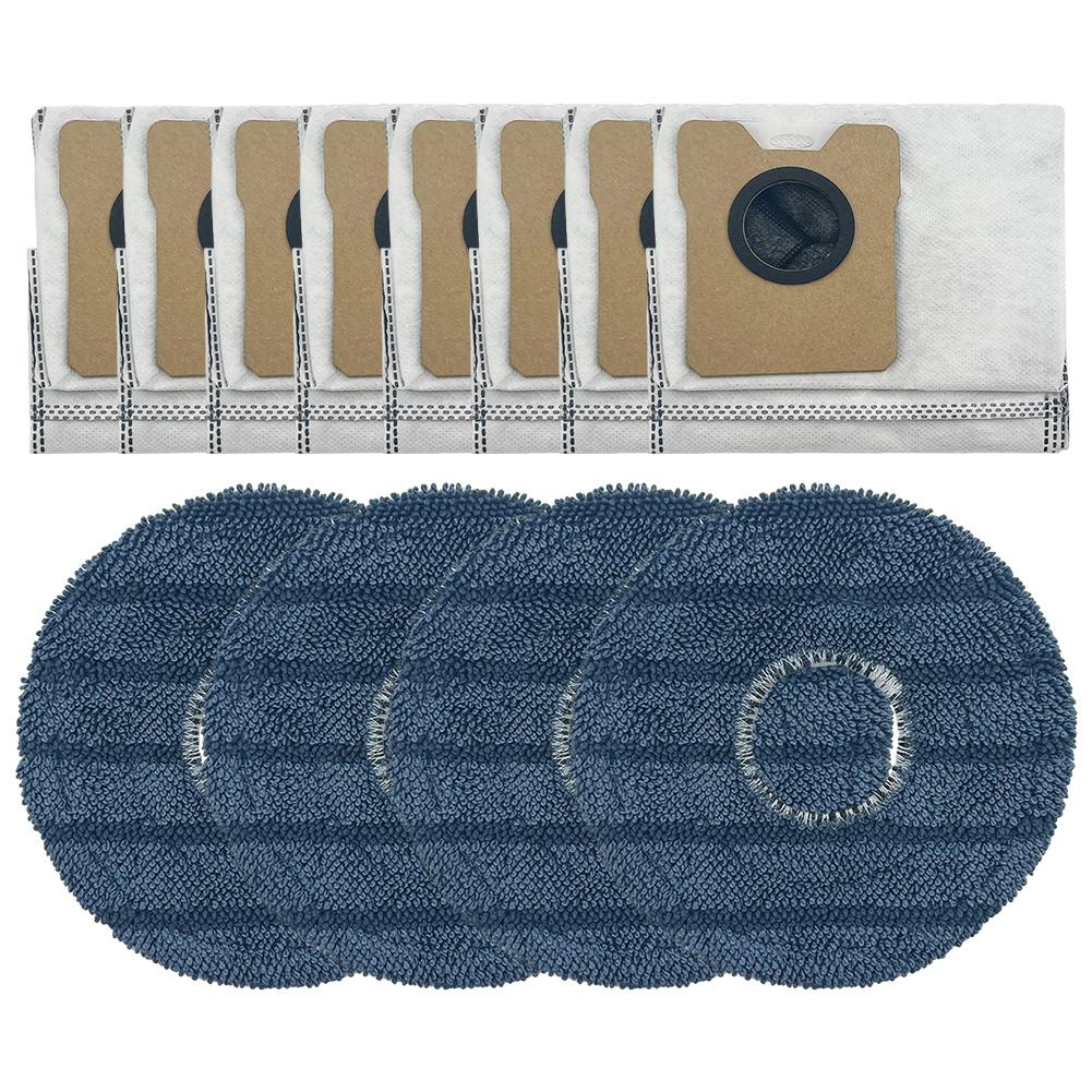 

Mop Cloths and Dust Bags Pack for eufy For Omni C20 Robot Vacuum Cleaner Use