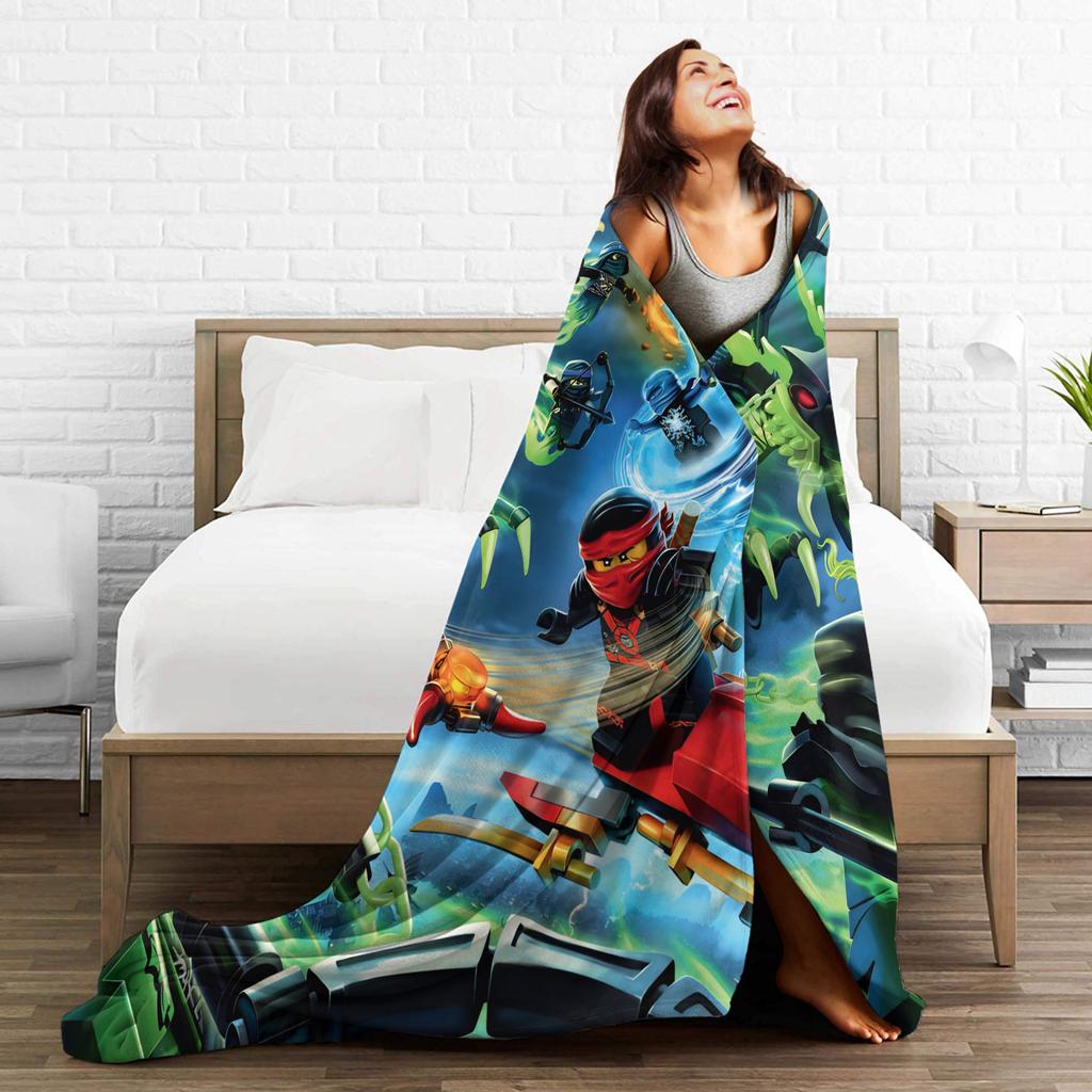 N-ninjagos Blanket Warm Soft Fluffy Plush Throw Blanket For Child Couch Chair Flannel Bedspread Bed Cover