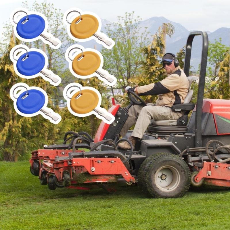 Pack Of 6 Oxidation Resistant Replacement Access For Cycling Mower Machines Includes Permanent Keychains