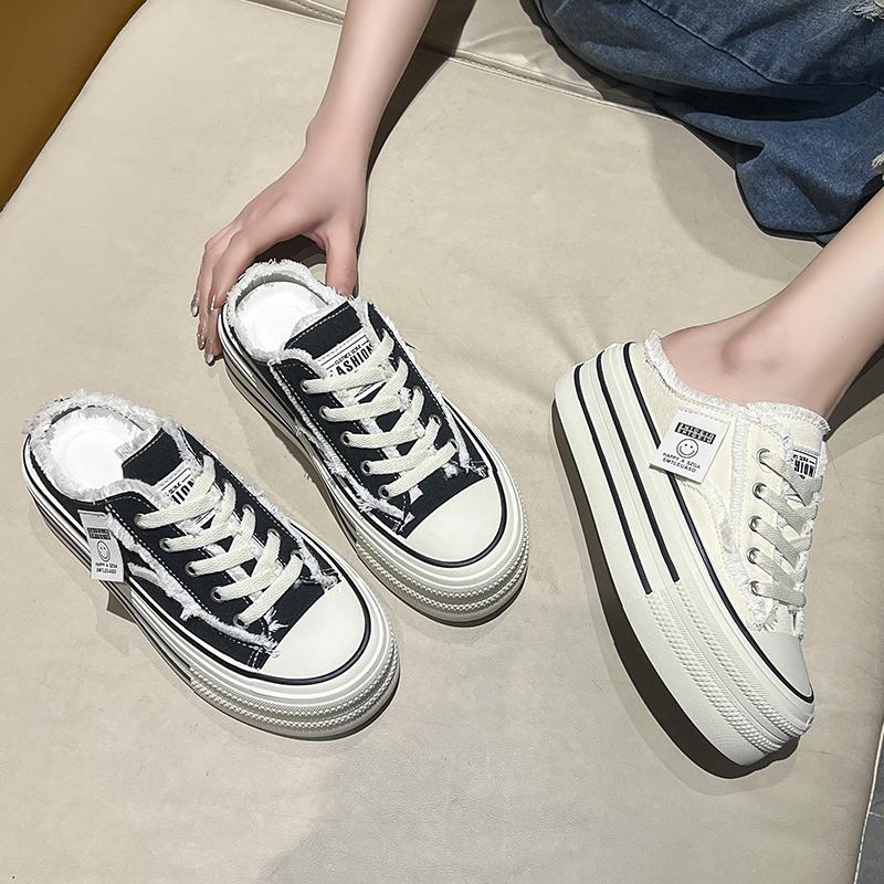 Summer 2024 Thick Slides Platform Women's Slippers and Ladies Sandals Height Shoes Mules Outside Waterproof Normal New Fashion