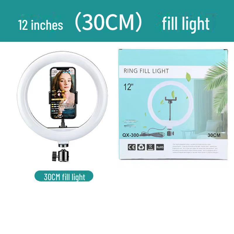 Multi-size Photography Beauty Ring Light (6", 8", 10", 12", 13", 14", 18", 22") - Three-Color Live Fill Light