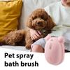 Dog Steam Brush, Rechargeable, Double Comb, Electric Grooming Tool, Portable for Long-Haired Pets, Anti-Static