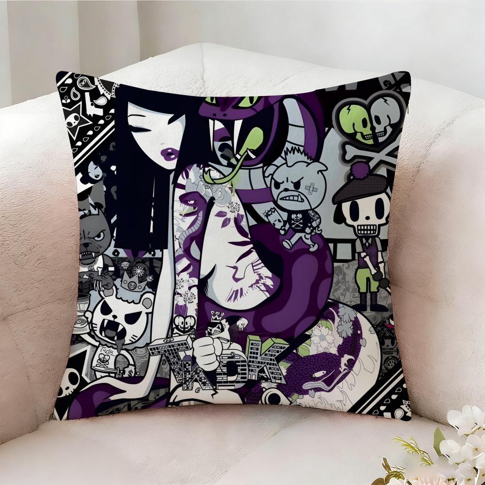 Ttokidokis Animation Pillow Case Pillowcase Doublesided Printed Sofa Cushion Bedroom Headboard Pillow