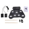Electronic Drum Set Silicone Hand Roll Drum Set 7 Drum Pads Built In Speaker Headphone Output Metronome Rechargeable