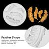Round Silicone Fondant Mould Feather Cake Decorating Mould Chocolate Mould Tool  Fondant Craft