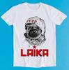 Laika Astronaut Dog Russia Drawing Art Meme Gift Funny Tee Style Gamer Cult Movie Music T Shirt K1074
