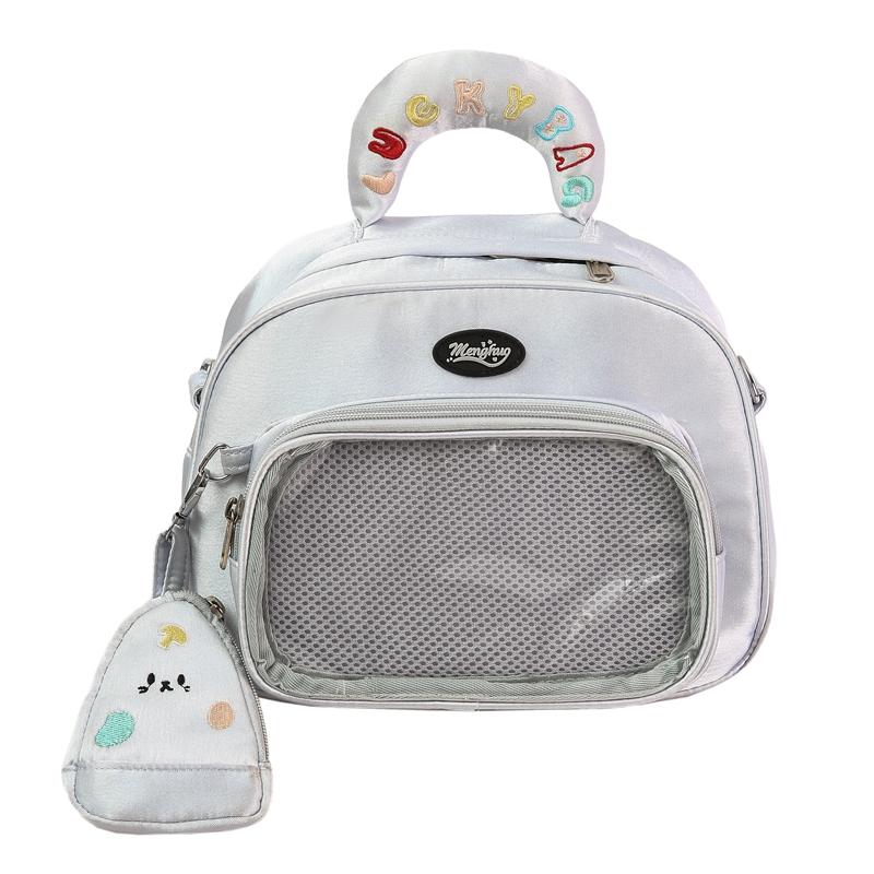 Plaid Ita Mochila Original Preppy Style Transparent Mochilas Large Capacity Backpack Versatile School Bag Letter Bags for Woman