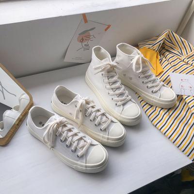 2024 New Female Summer New Harajuku Style Breathable Comfortable and Versatile Small White Shoes Casual Canvas Sneakers