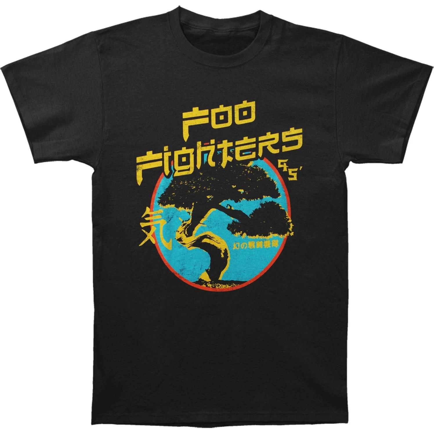 Men s Foo Fighters Bonsai Tree Slim Fit T-shirt XX-Large Black XXL