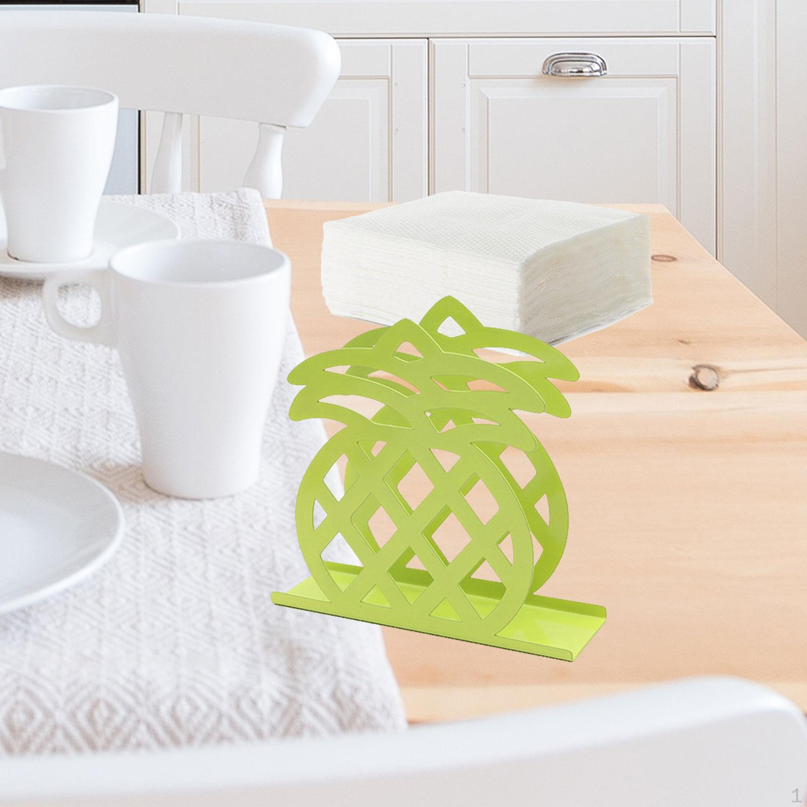 

Милий підставка-тримач для серветок Залізна окремо стояча стійка Органайзер для зберігання для стільниці кав ярні Pineapple