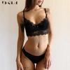DKGEA Sexy Bra Plus Size Women Underwear Set Lace Transparent Brassiere