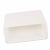 Under Cabinet Shelf Organizer Hollow Bevel Type Adhesive Mount Hanging Storage Box for Home