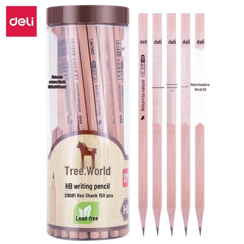 Deli HB Hexagonal Wood Pencils