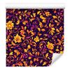 Intricate Floral Pattern Wallpaper In Plum, Burgundy and Red 50x1000