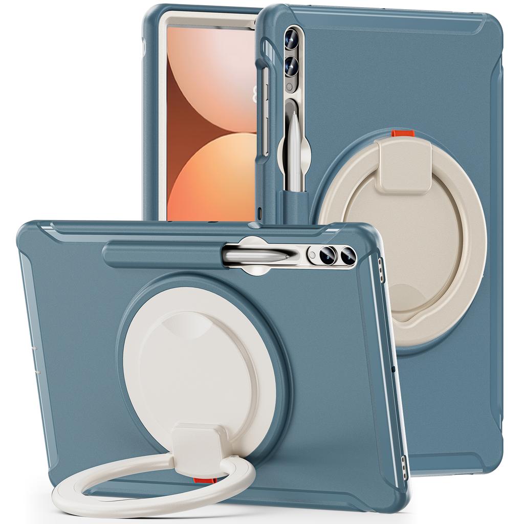 For Samsung Tab Case S9 S8 S7 Plus S10 FE S6 A9 A8 S7fe A7 Lite Handle Kickstand Shockproof Stand Hard Tablet Cases Cover Funda