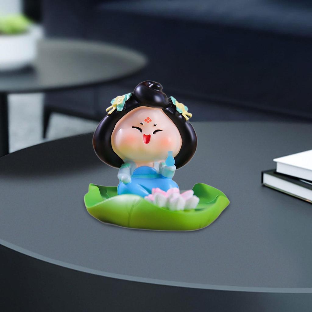 Cartoon Resin Figure, for Office Decor And Dashboard Display