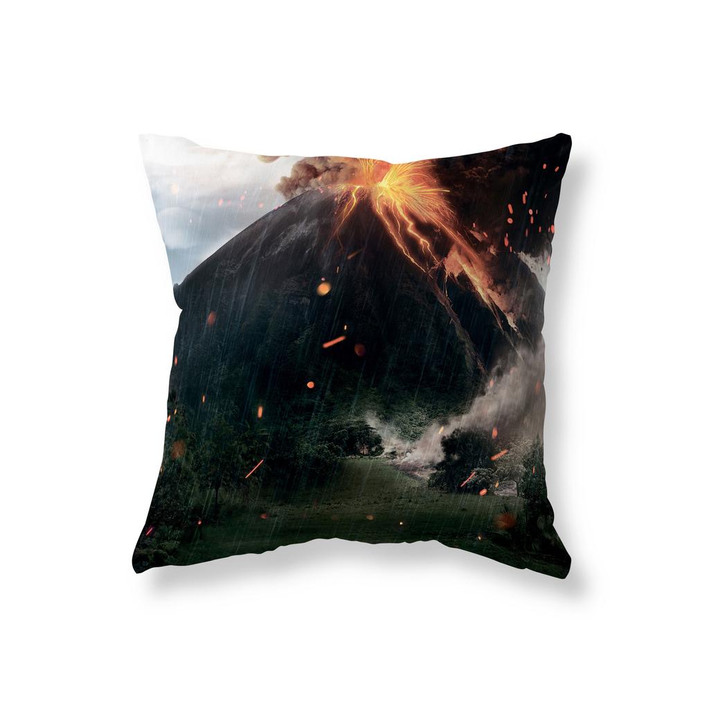 Volcanic Eruption Lava Landscape Throw Pillow Cover Sofa Decorative Pillow Cover Chair Cushion Cover Room Aesthetics Home Decor