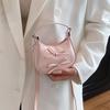 Cute PU Bow Crossbody Bag Single Shoulder Lightweight Leather Handbag Purse Cartoon Mini Shoulder Bag Students