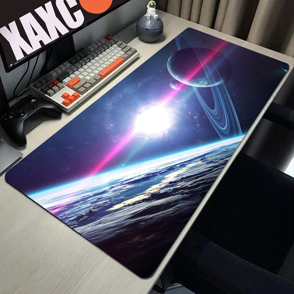 HYBXAXC Computer Gaming Accessories Keyboard Pad Laptop Space Galaxy Gamer Extended Desk Mat Office PC New Mousepad Rug Carpet