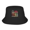 Travel Headwear Born In 1986 Vintage Age 40 Years Old Funny 40th Birthday Merchandise Bucket Hats Stylish Teen Sun Bob Hat