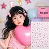 Aurora Butterfly Face Rhinestone Stickers: Shiny, Self-Adhesive Gauze Stickers for Children's Stage Makeup.