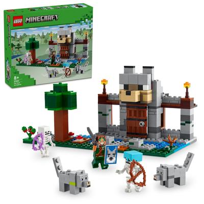 LEGO Minecraft Φρούριο Λύκου Παιχνίδι Δώρο Γενεθλίων Μπλοκ 10 Χρόνων Είδη Minecraft Παιχνίδι 21261