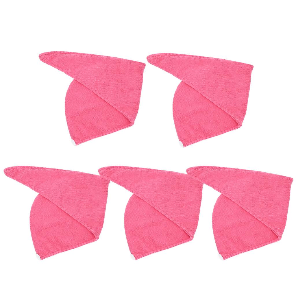 5PCS Quick Dry Microfiber Hair Hat Women Bathroom Strong Water Absorption Bath Towel Hair Dry