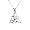 Sterlingsilber Vintage Hexenknoten Anhänger Halskette Keltischer Knoten Kreuz Glücksknoten Halskette Amulett Schmuck Geschenk