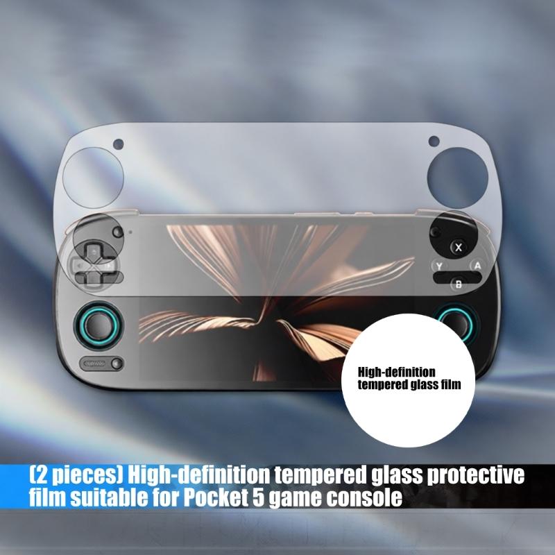 2pcs Screen Protector Tempered Glass Film for Retroid Pocket 5 Full Screen Shatterproof Tempered Film Easy Installation
