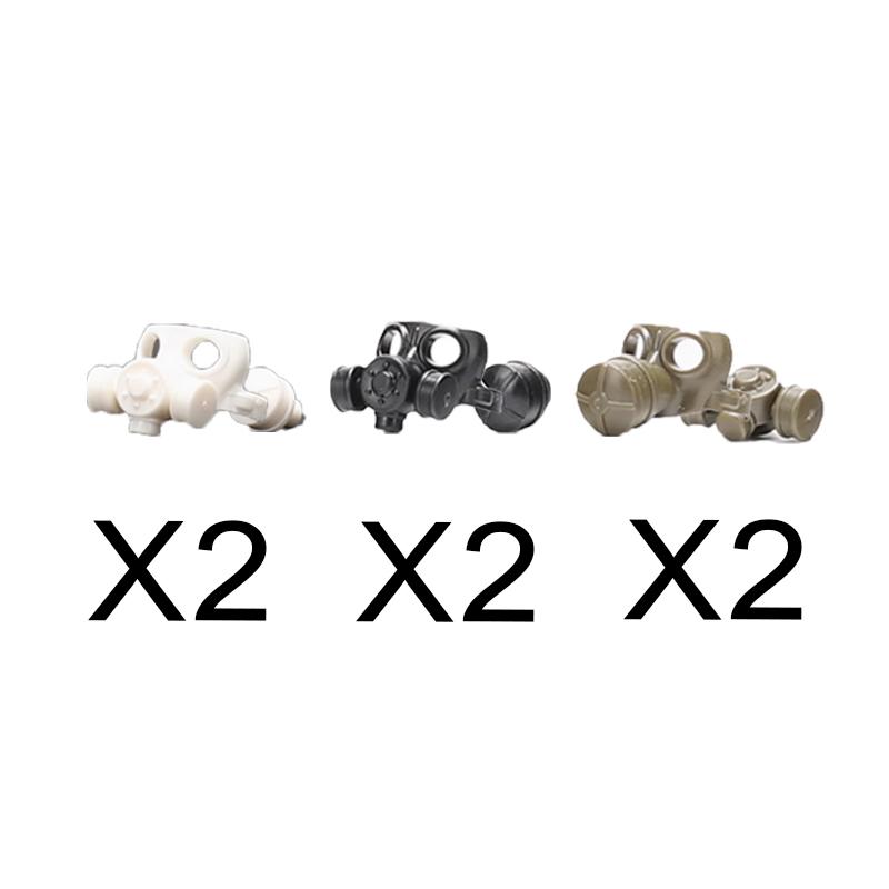 MOC Building Blocks Character Accessories Explosion-Proof Helmets Hats Gas Mask Knife Stands Mechanical Dog Drones DIY Toy Gift