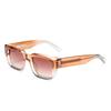  Ins Popular Fashion Square Women Luxury Sunglasses Retro Gradient Shades UV400 Men Trending Sun Glasses