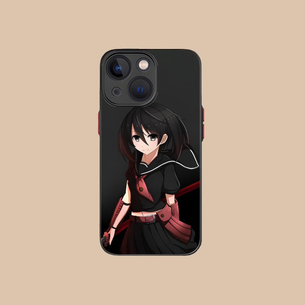 

Akame Kurome Silicone Mobile Phone Case for iPhone 17 16 15 14 13 12 11 X XR XS Air Pro Max Plus Mini Colorful Cover iPhone XS Max