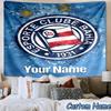 Custom Name Esporte Clube Crest Printed Tapestry, for Bedroom,Livingroom, dormitory, Large Wall Decor, Fabric Decor Fan Birthday Gifts