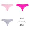 3PCS/Lot Seamless Panty Set Underwear T-back Female Comfort Intimates Fashion Ladies Low-Rise Briefs Panties Women Sexy Lingerie