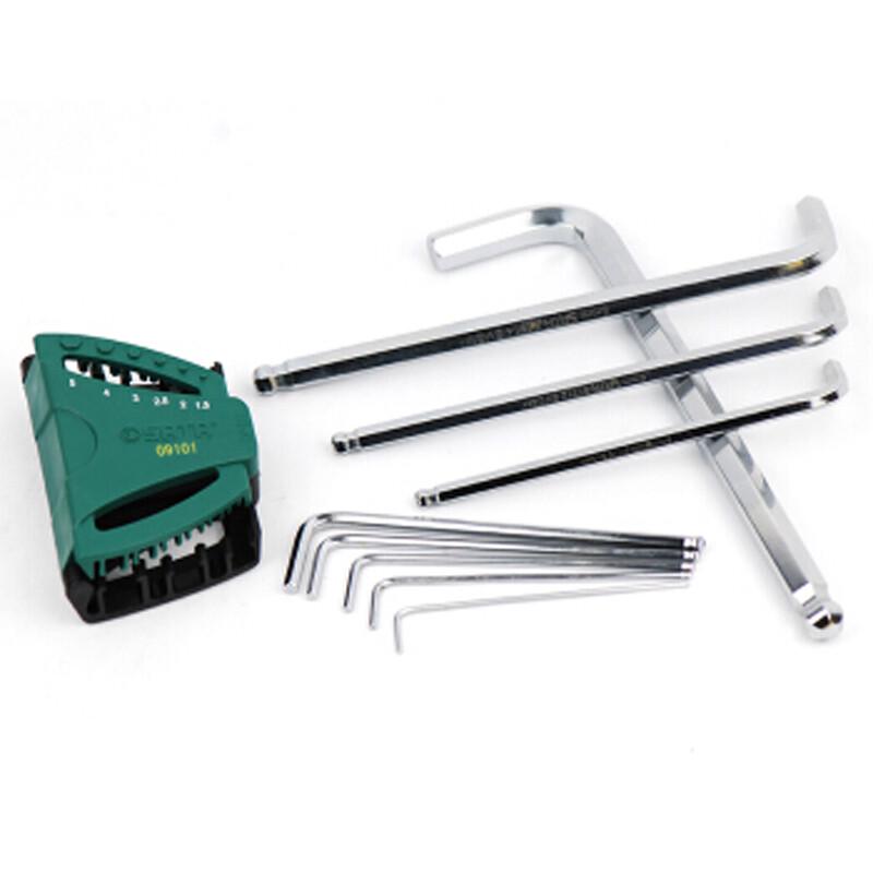 SATA 09105 Extra Long Ball End Hex Key Set (9-Piece)