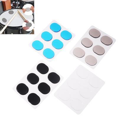 6Pcs Pieces Drum Damper Gel Pads Silicone Drums Silencer For Drums Tone Control Percussion Instrument Accessories