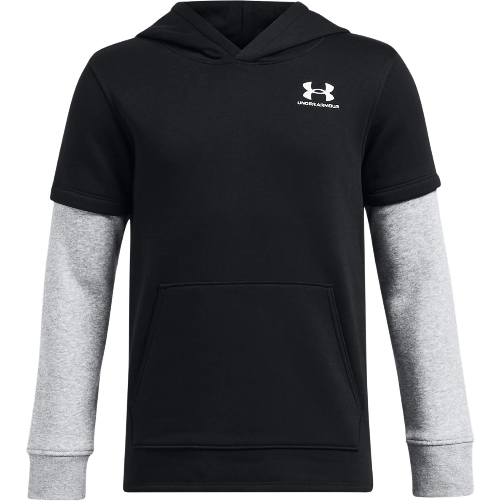 Under Armour Sweatshirt Icon Fleece Jersey Black Teenagers 1386690-001 YSM