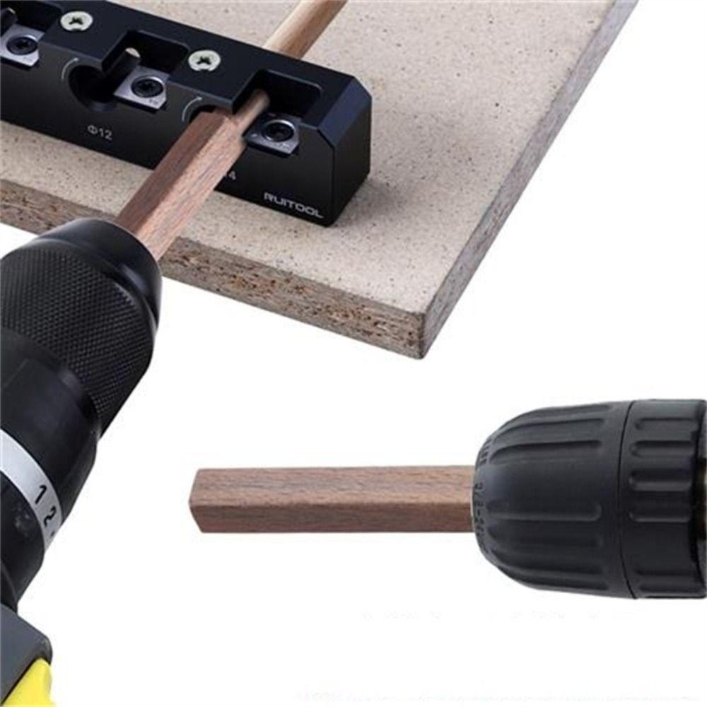 Jig Tool Easy Carryi Hole Locator Round Rod Auxiliary Tool Woodworking Dowel 10mm-14mm Carpentry Doweling Jig DIY Tools