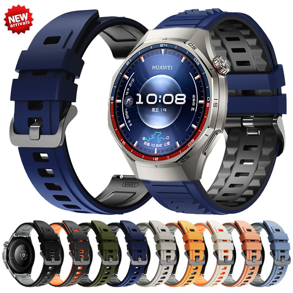 22mm Silicone Strap For Huawei Watch 5 4/GT6 Pro GT 6 5 4 3 46mm Replace Band For Amazfit Bip 6 5/BALANCE 2 GTR4 Sports Bracelet