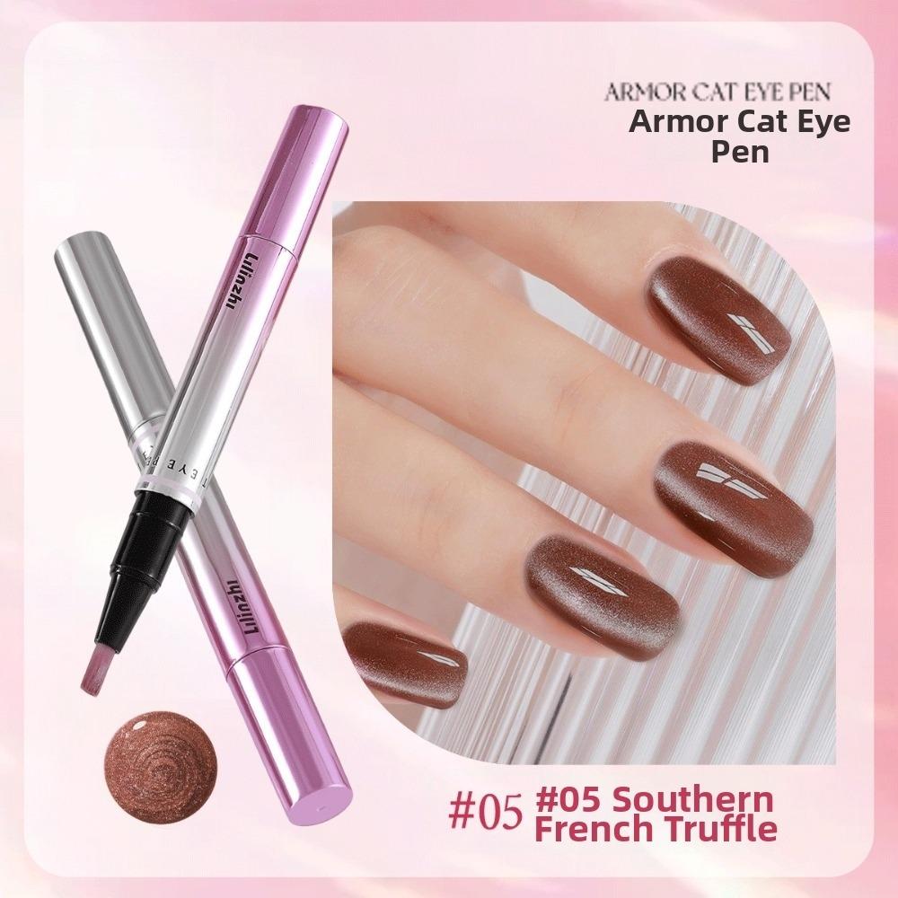 Vestavěný magnetický gelový lak na nehty v peru 7 v 1 Gelový lak na nehty v peru Pero na DIY nail art Pro Línou manikúru E