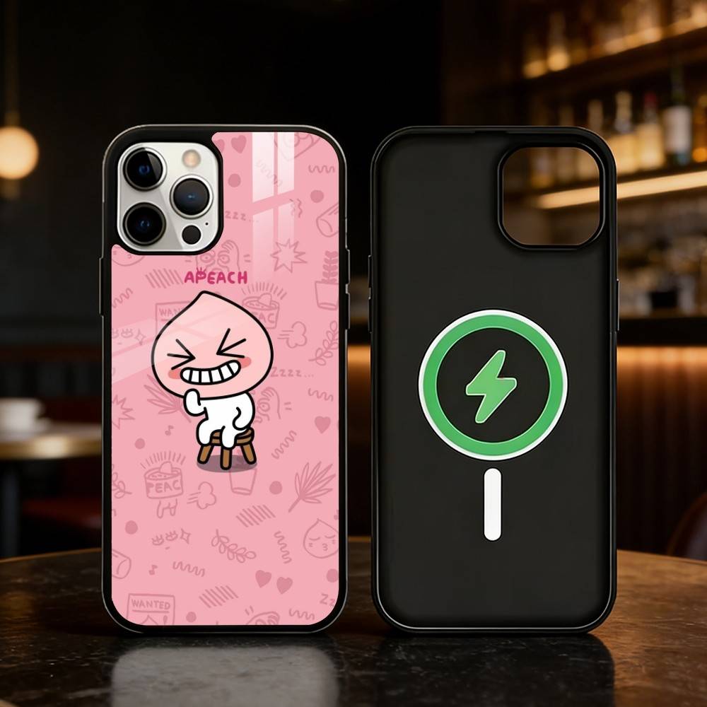 K-Kakao Friends Phone Case For iPhone 17 16 15 14 13 12 Pro Max Plus for Mirror Wireless Magnetic Cover