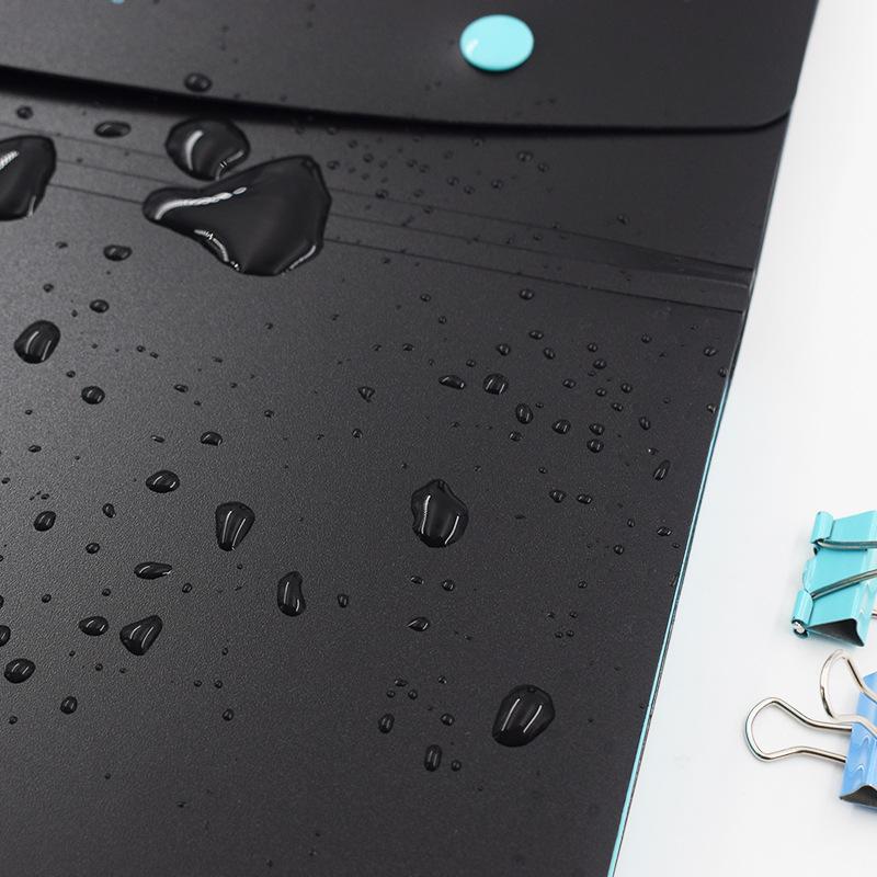 Student A4 Color File Folder Test Paper Folder 5 Grid Double Buckle Expansion Wallet Multi-layer File Bag Data Storage Bag