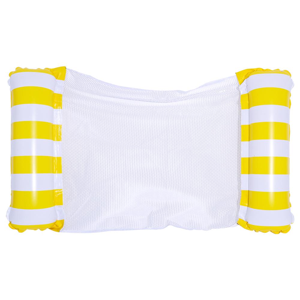 Inflatable Dual-Use Hammock Chair: Foldable Floating Lounge with Net and Backrest