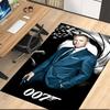 007 James Bond Printed Carpet, for Office Chair Living Room Bedroom Kitchen Room Decor Gifts.