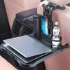 Portable Vehicle Dining Board Quick Fold Designs Foldable Table for Rear Seats Secure for Laptops Plates Travel Use